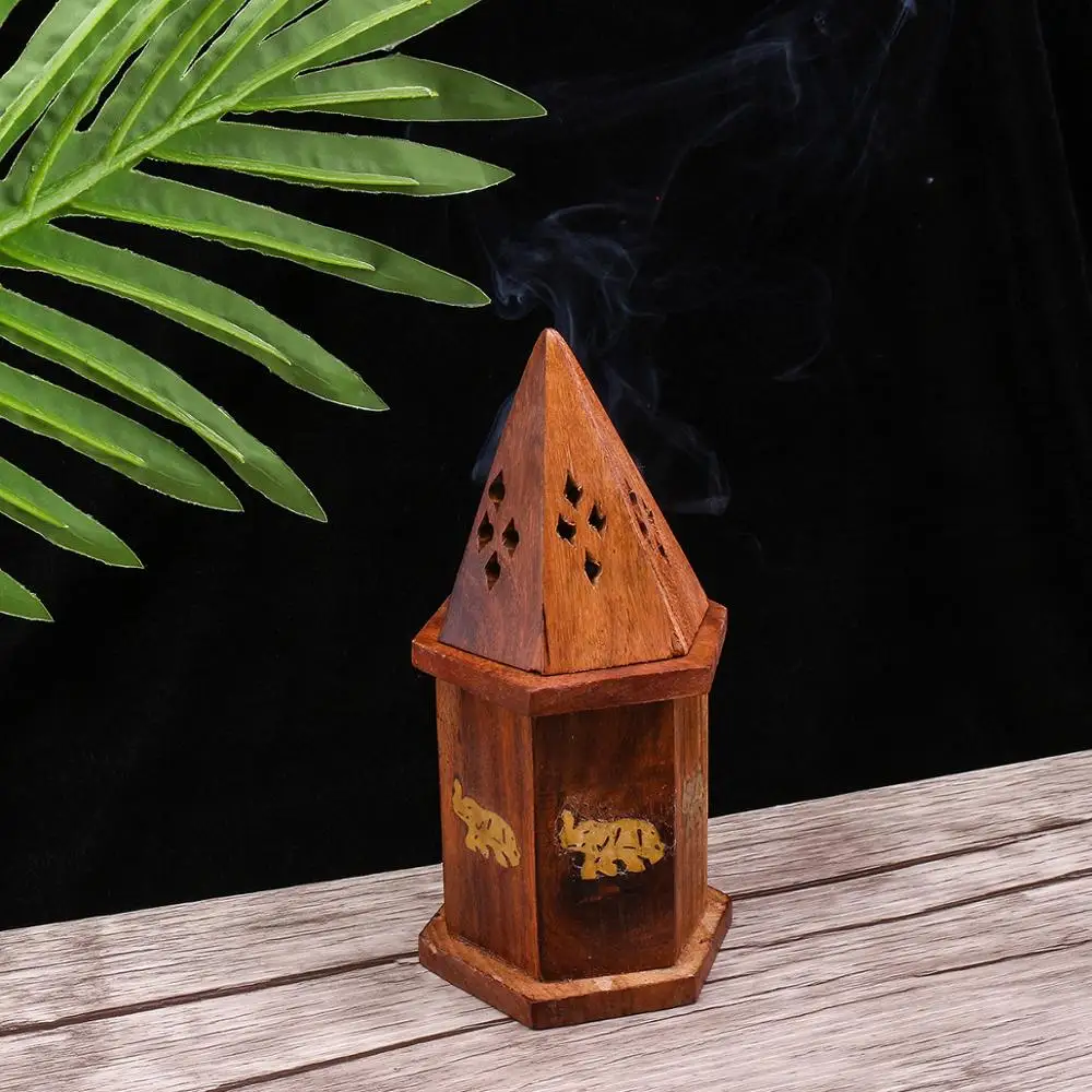 

Bakhoor burner Arabic Incense Burner Mabkhara for oud bukhoor traditional wood