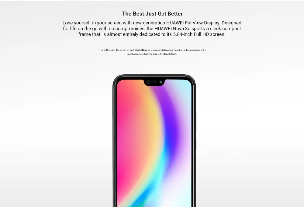 Мобильный телефон HuaWei P20 Lite Nova 3E 4G LTE, Android 8,0, 5,85 дюймов, 2280X1080, 4 Гб ОЗУ, 128 Гб ПЗУ, ID лица, МП, FM