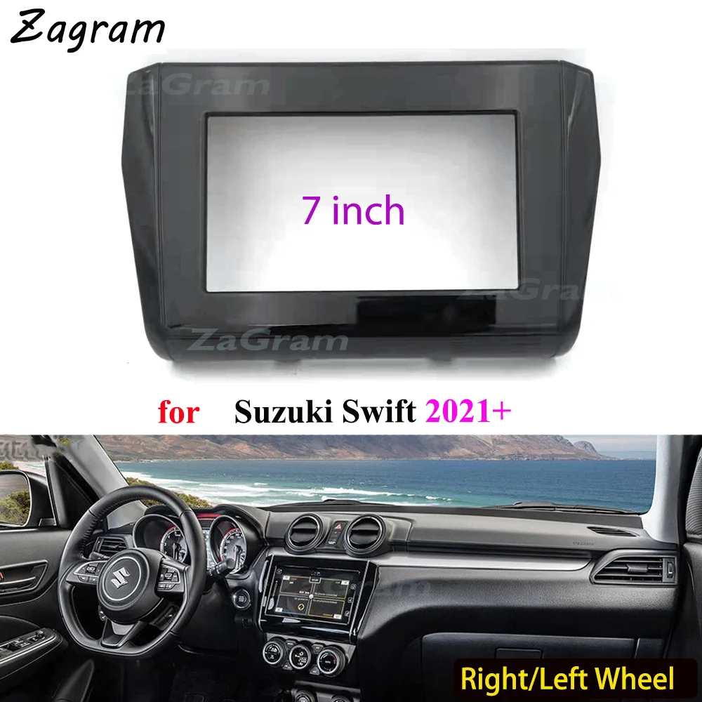Автомобильная видеопанель 7 дюймов 2 Din для Suzuki Swift 2021 + панель CD DVD плеер аудио