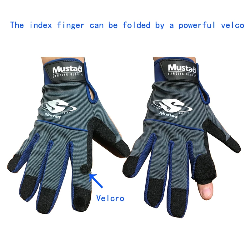 Мужские рыболовные перчатки Mustad GL001 водонепроницаемые для рыбалки Каяка походов