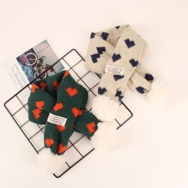 VISROVER new 10 colorways unisex kid knitted winter scarf Baby children ring neckerchief loop wool Scarves wholesales | Аксессуары для