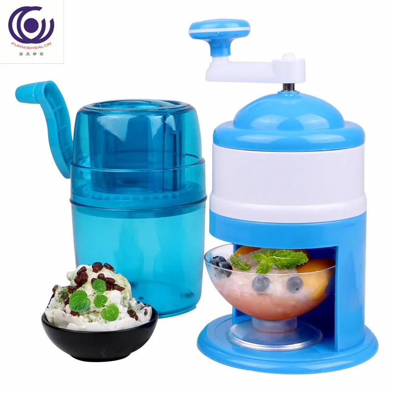 DIY портативная рукоятка из нержавеющей стали ручная дробилка для льда бритва