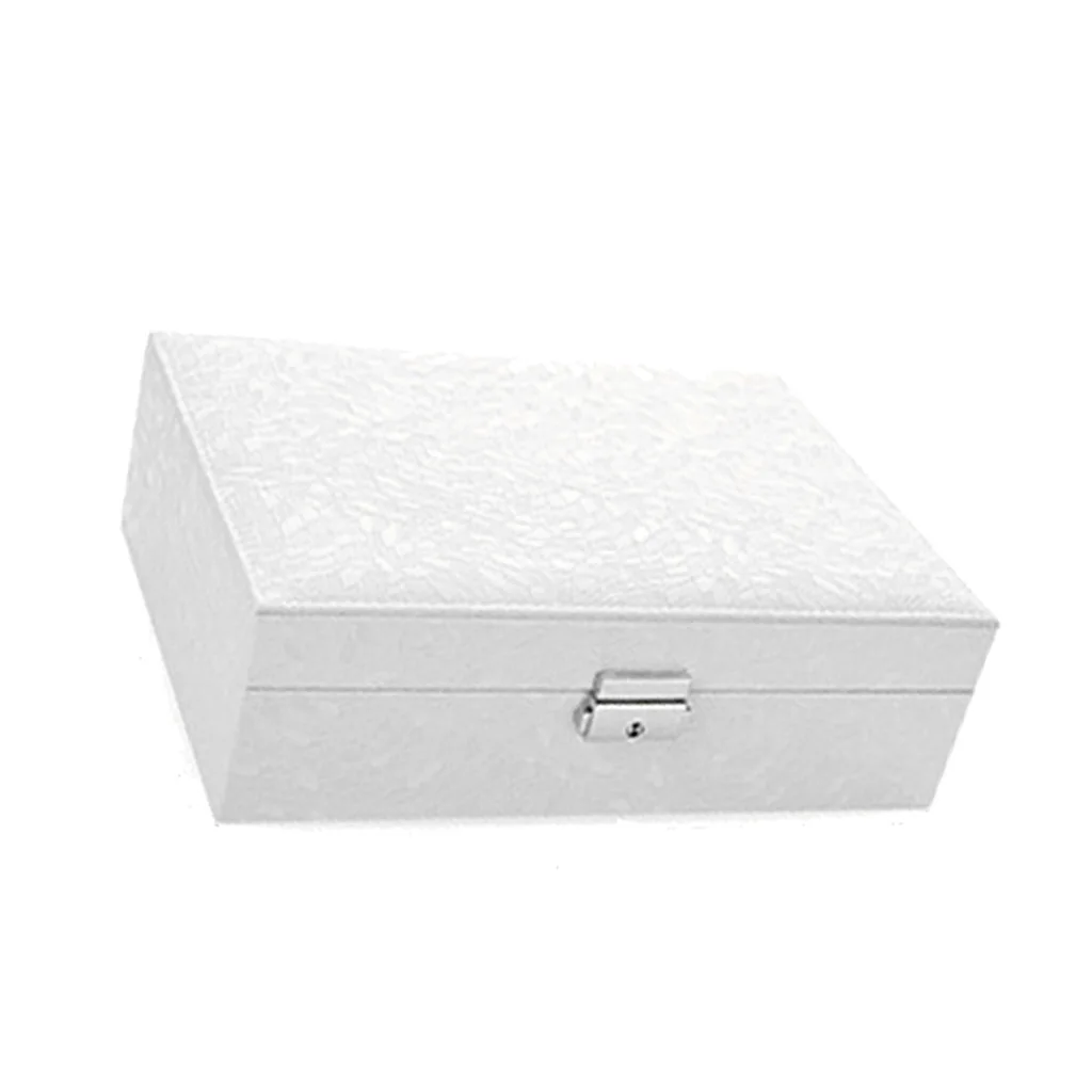 Шкатулка для украшений ожерелья часов косметики помады чехол хранения