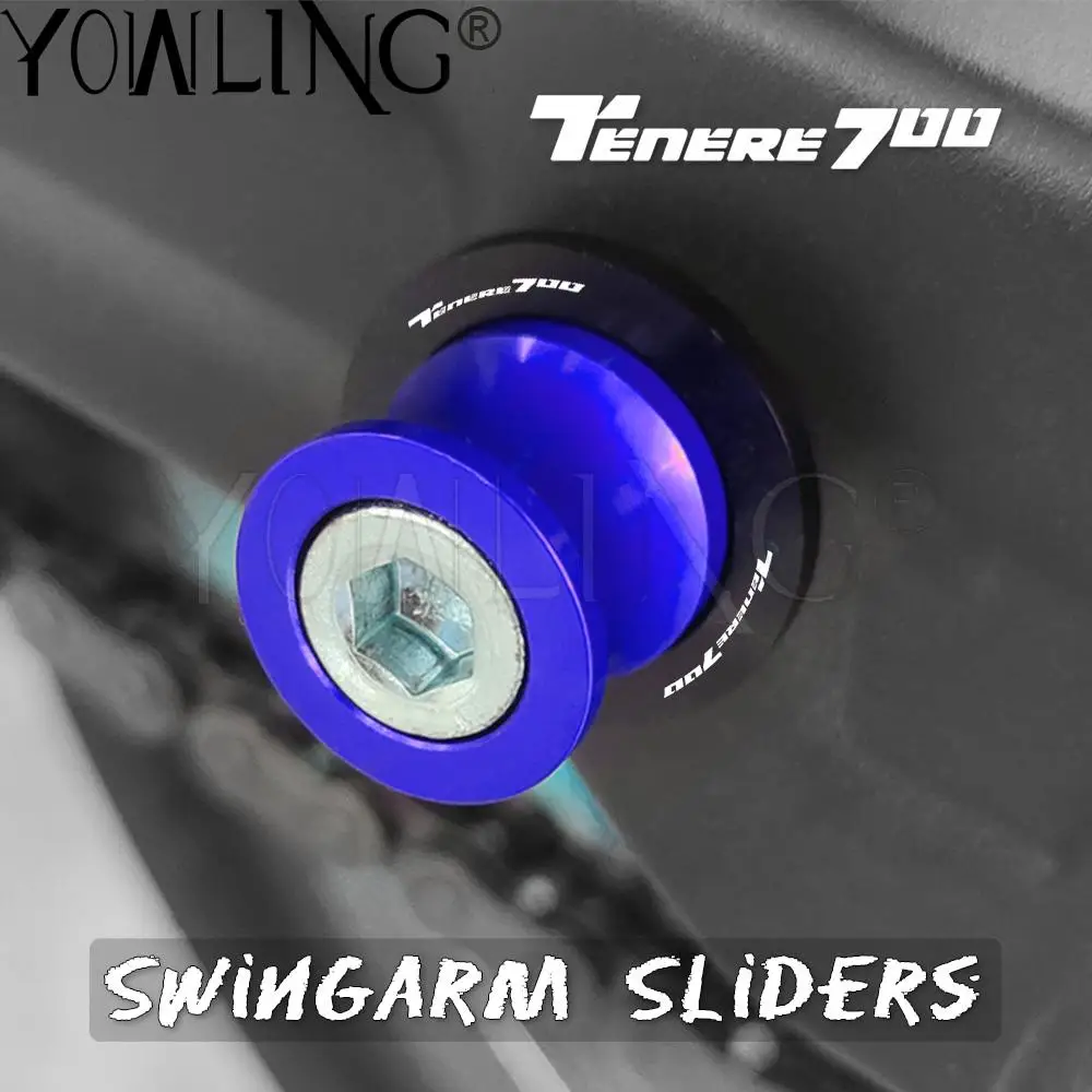 

6MM 9 Colours For Yamaha TENERE 700 TENERE700 2019 2020 2021 Motorcycle Accessories Aluminum Swingarm Spools Slider Stand Screws