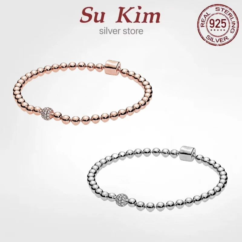 

Hot Sale 100% Real 925 Sterling Silver pan Bracelet for Women Fit Original Design snake Charms Bangle DIY high quality Jewelry