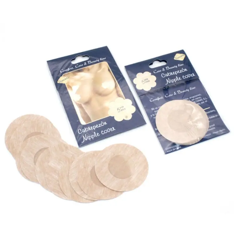 

Y166 3 Pairs Womens Disposable Nipple Covers Sexy Invisible No Show Breast Pasties Adhesive Bra Non-Woven Chest Stickers