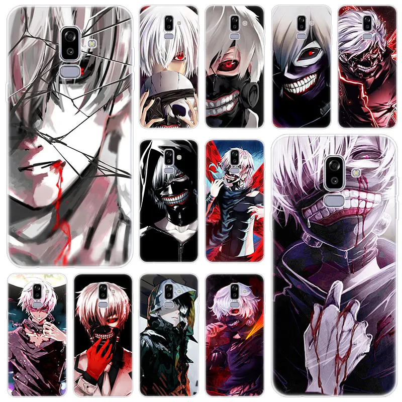 Горячий аниме Токийский Гуль канеки Кен силиконовый чехол для Samsung Galaxy J2 Pro J4 Plus J6