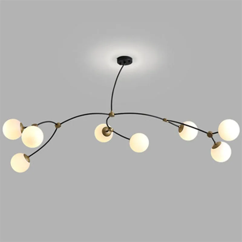 

Nordic Molecular Chandelier Lighting Designer Living Room Dining Room Lustre Hanging Light Modern Bedroom Magic Bean Lighting