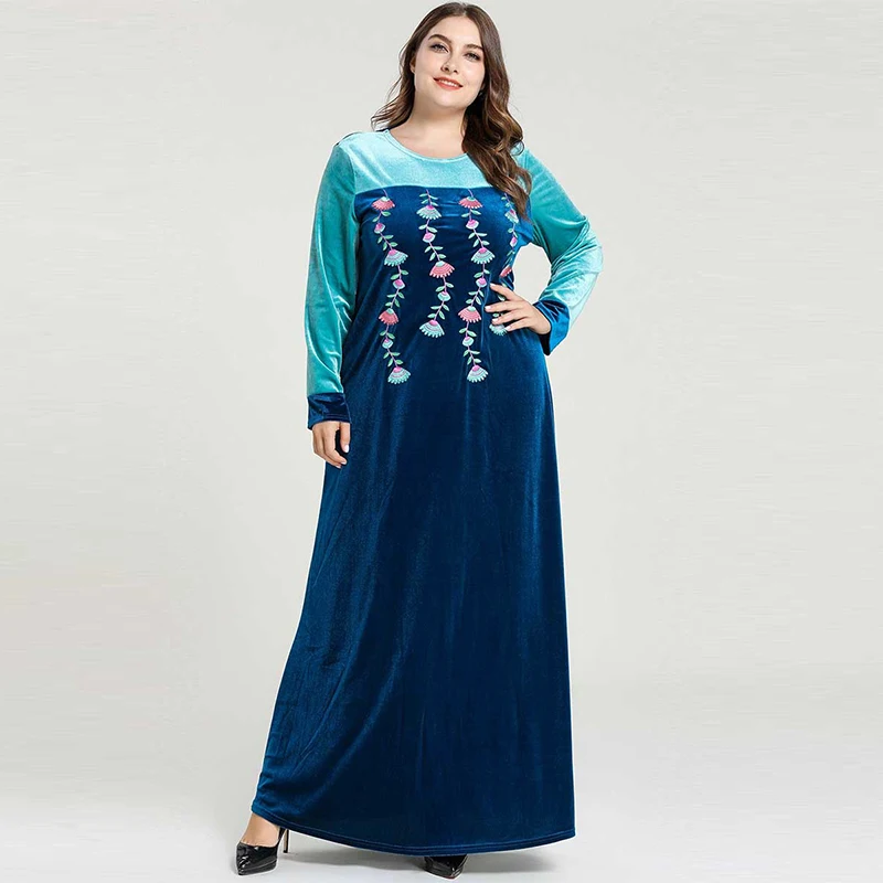 Последняя мусульманская Зимняя мода большой размер Женская Ближний Восток