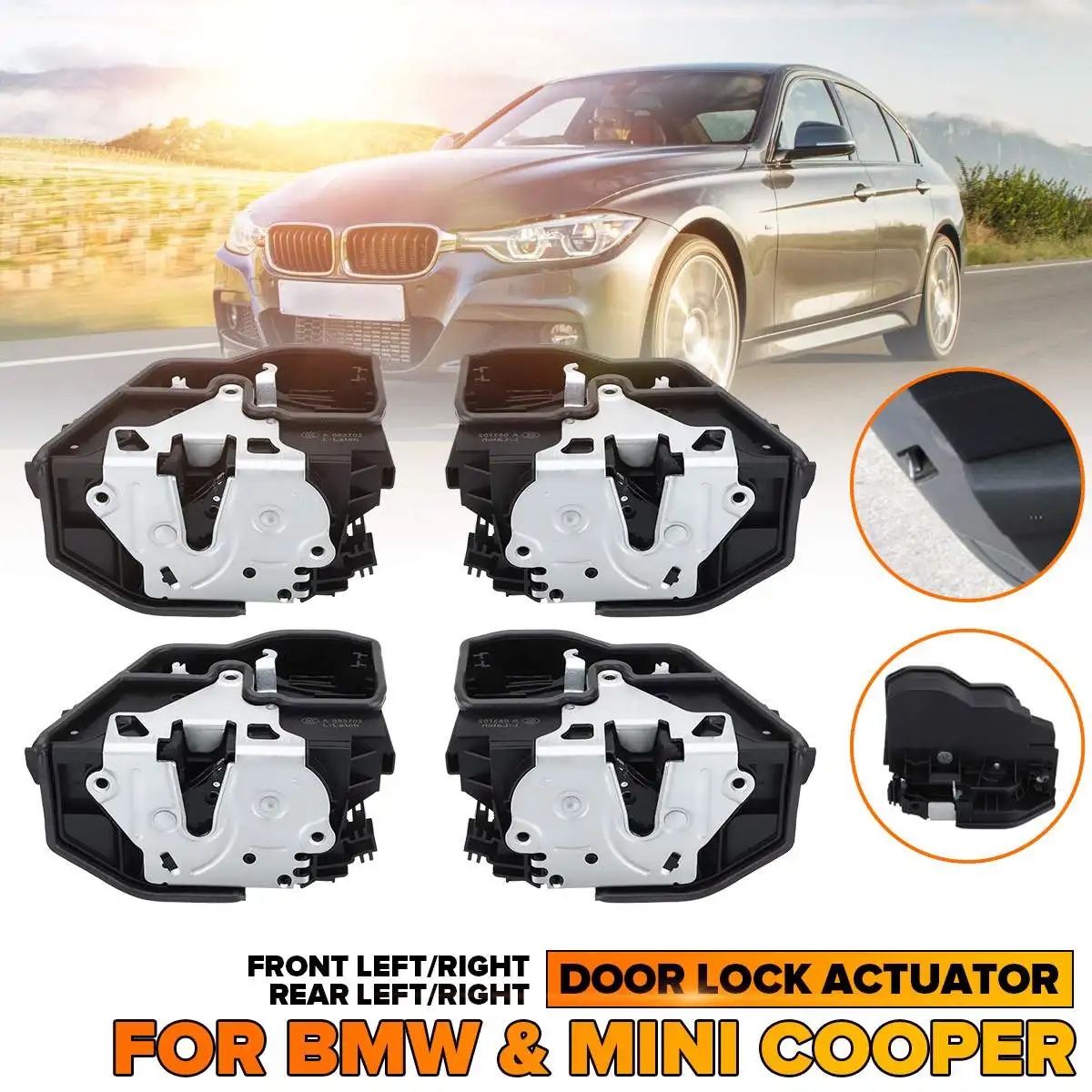 1/2/4 шт привод защелки дверного замка левый и правый передний задний для BMW X6 E60 E70 E90