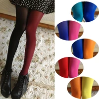 women patchwork footed tights stretchy pantyhose stockings elastic two color silk stockings skinny legs collant sexy pantyhose
