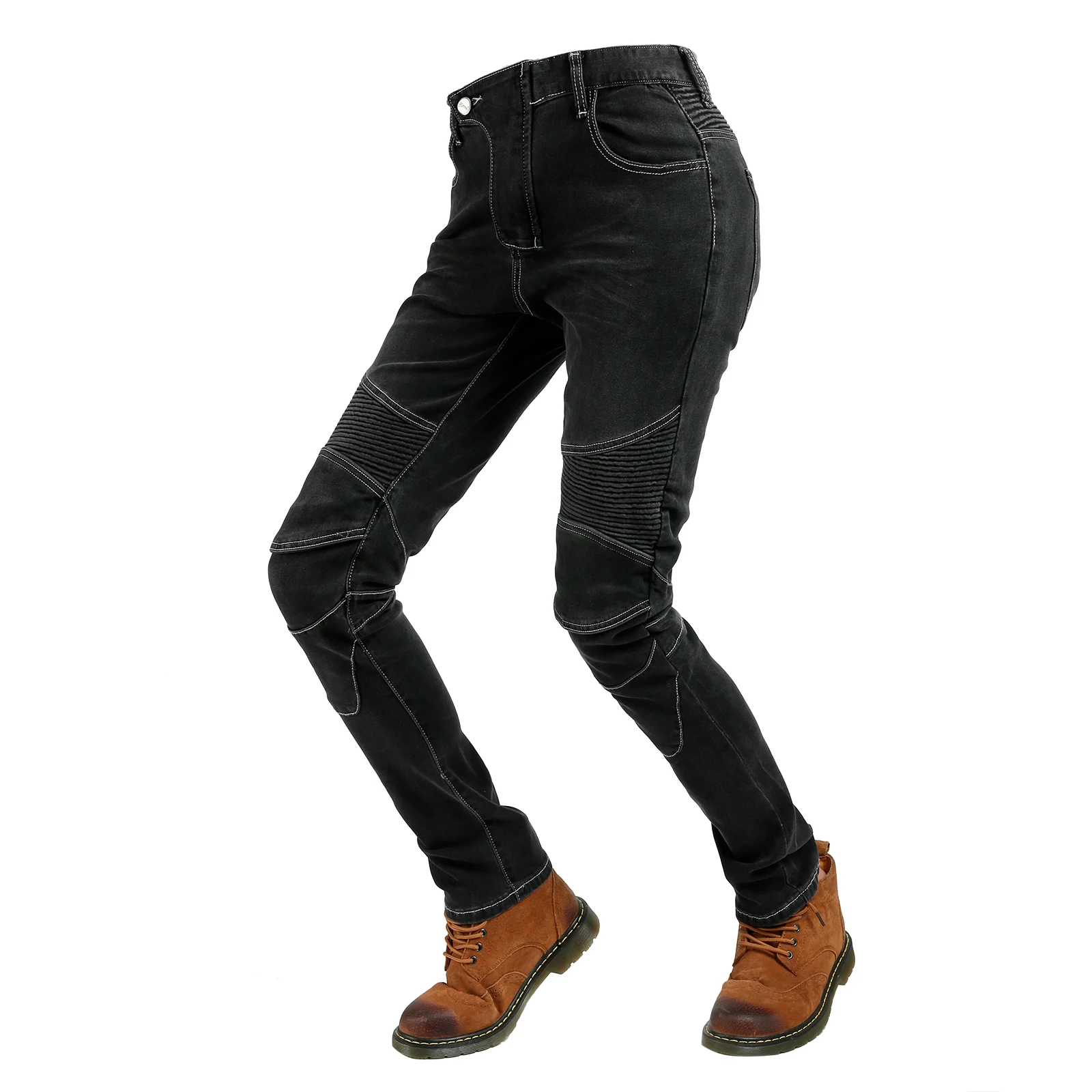 Новинка 2020 мотоциклетные брюки женские одинаковые джинсы черные и синие для