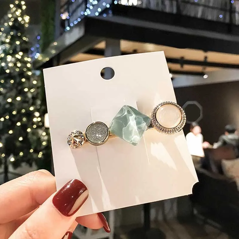 1 шт. в партии 6 стилей женская мода натуральных камней геометрический принт