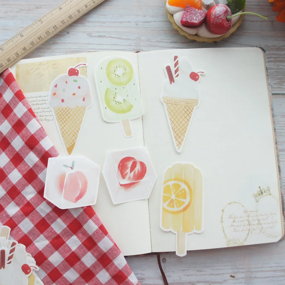 30 шт. сделай сам крутая летняя бумага для мороженого креативная скрапбукинга DIY