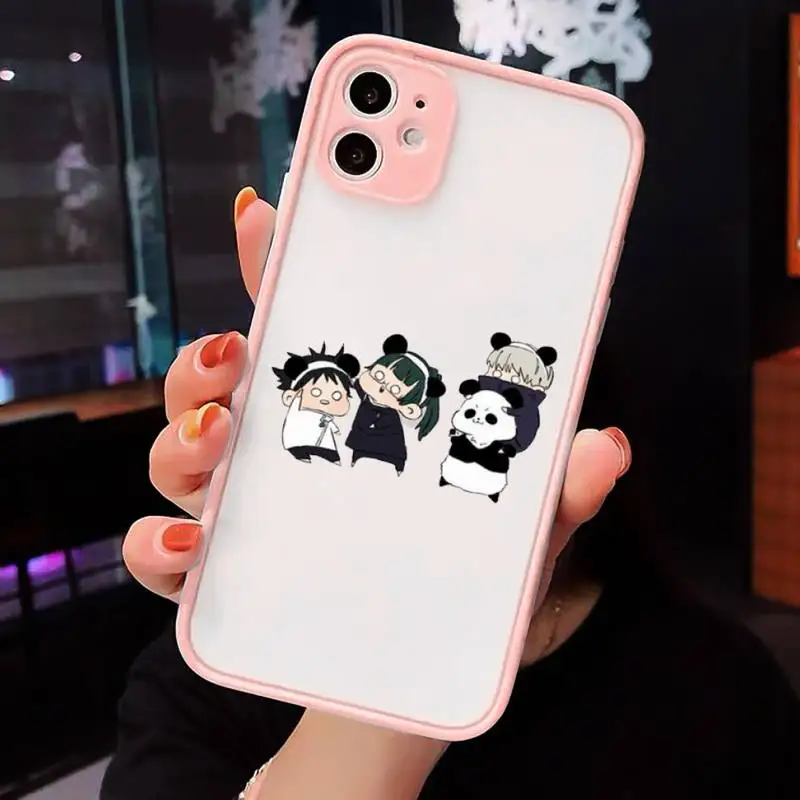 

Jujutsu Kaisen Phone Cases Matte Transparent for iPhone 7 8 11 12 s mini pro X XS XR MAX Plus cover funda