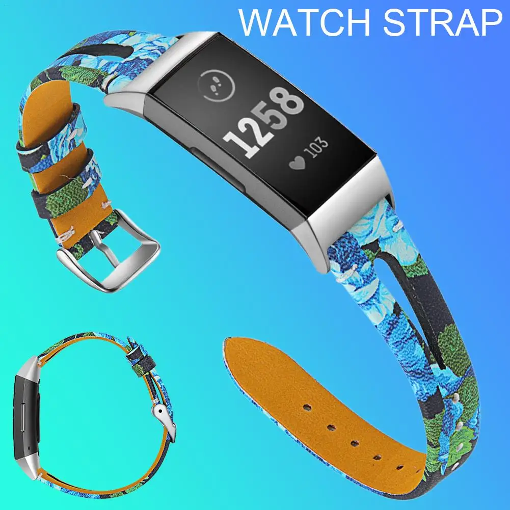 Ремешок для Fitbit Charge 3 Смарт-часы сменный Браслет часы кожаный стильный ремешок для Fitbit Charge3 ремешок для часов