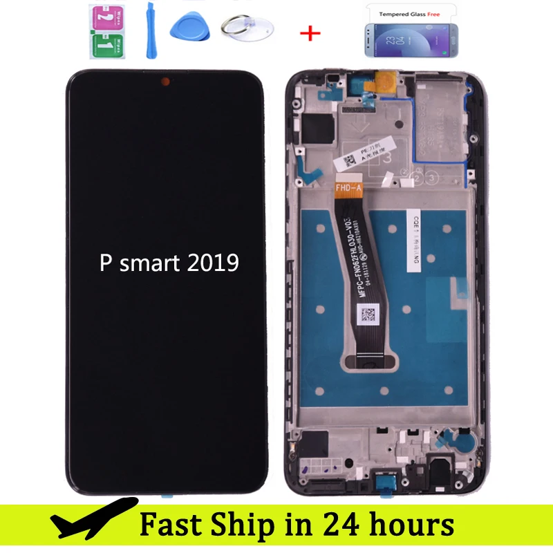 

Для Huawei P Smart 2019 ЖК-дисплей с сенсорным экраном дигитайзер в сборе с рамкой для P smart 2019 Запасная часть