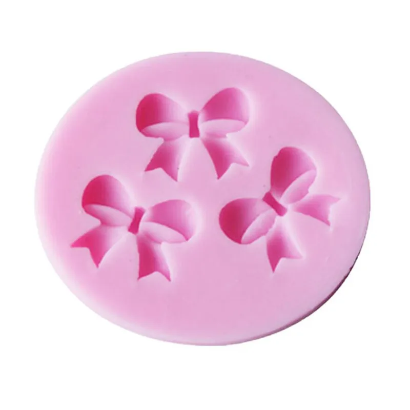 Description Picture 3 of itemCute Cake Mold Bowknots Flower Cake Mold Silicone 3D Fondant Decorating Tool Chocolate Soap Stencils Kitchen Baking Accessories
