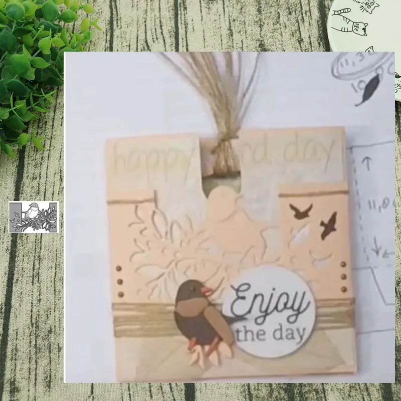 Металлические Вырубные штампы птица кружево вырезанная форма Украшение