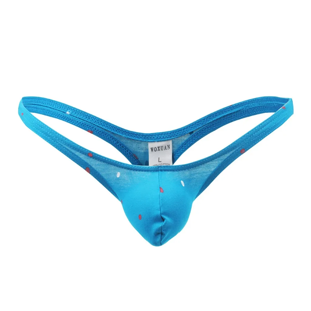 Мужские Трусы стринги ультратонкие из ледяного шелка с низкой талией