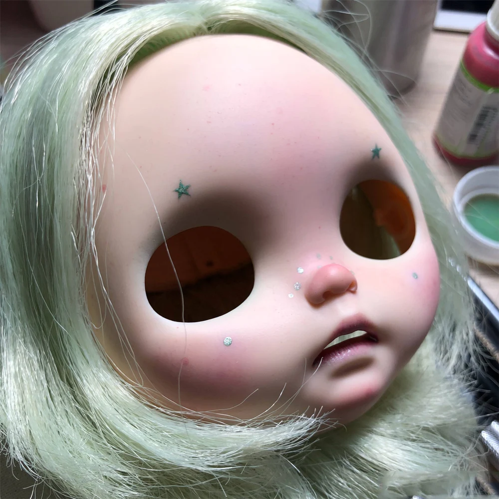 Blyth кукольная лицевая пластина для diy вашего макияжа blyth включая заднюю панель