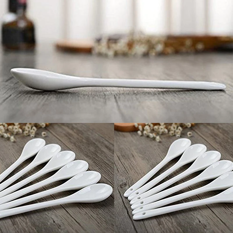 

Newest Set of 5 Ceramic Spoon Teaspoon Spoon Jam Honey