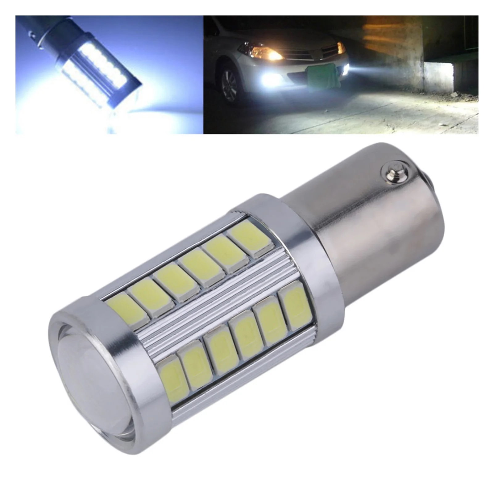 

2Pc 1156 BA15S P21W LED Car Styling Light 5630 33SMD Ba15s Auto Car l Lights P21W Bulb LED 12V NEW