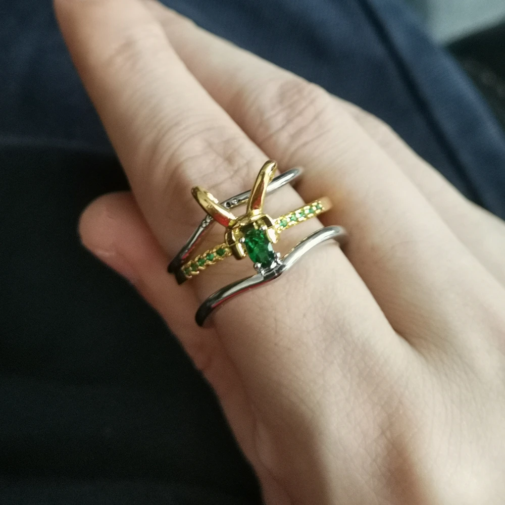 Шлем для косплея Фильма Супергероя Loki 3 шт./компл. кольцо ювелирные аксессуары