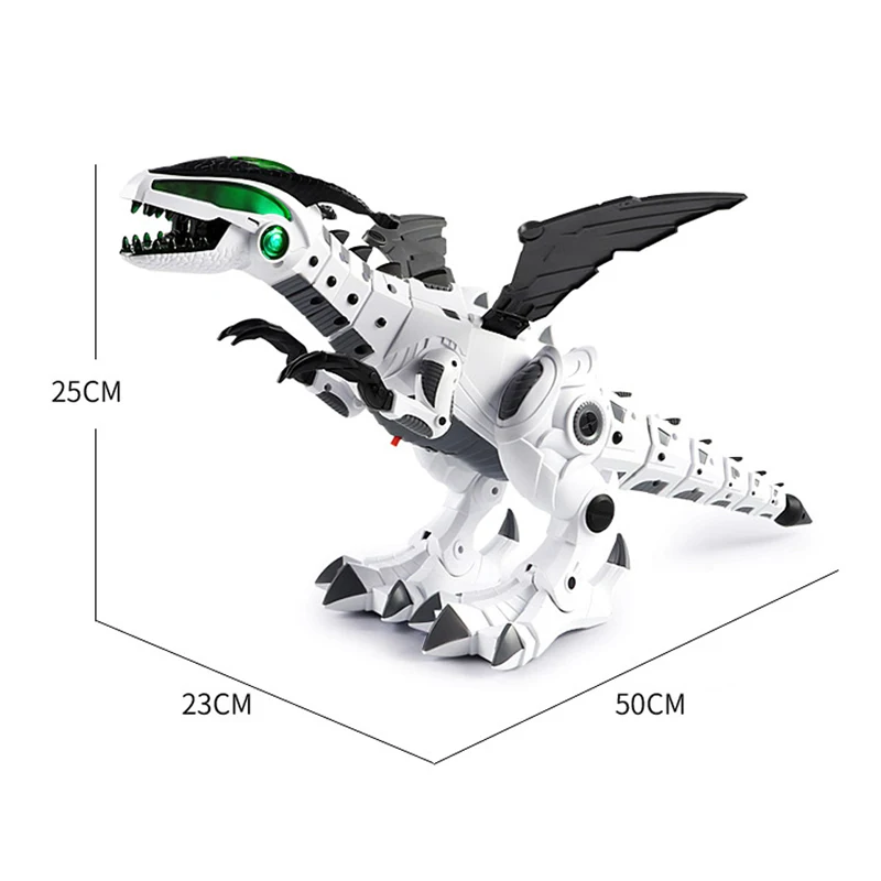 QWZ новые большие динозавры игрушки для детей Белый Спрей Электрический динозавр