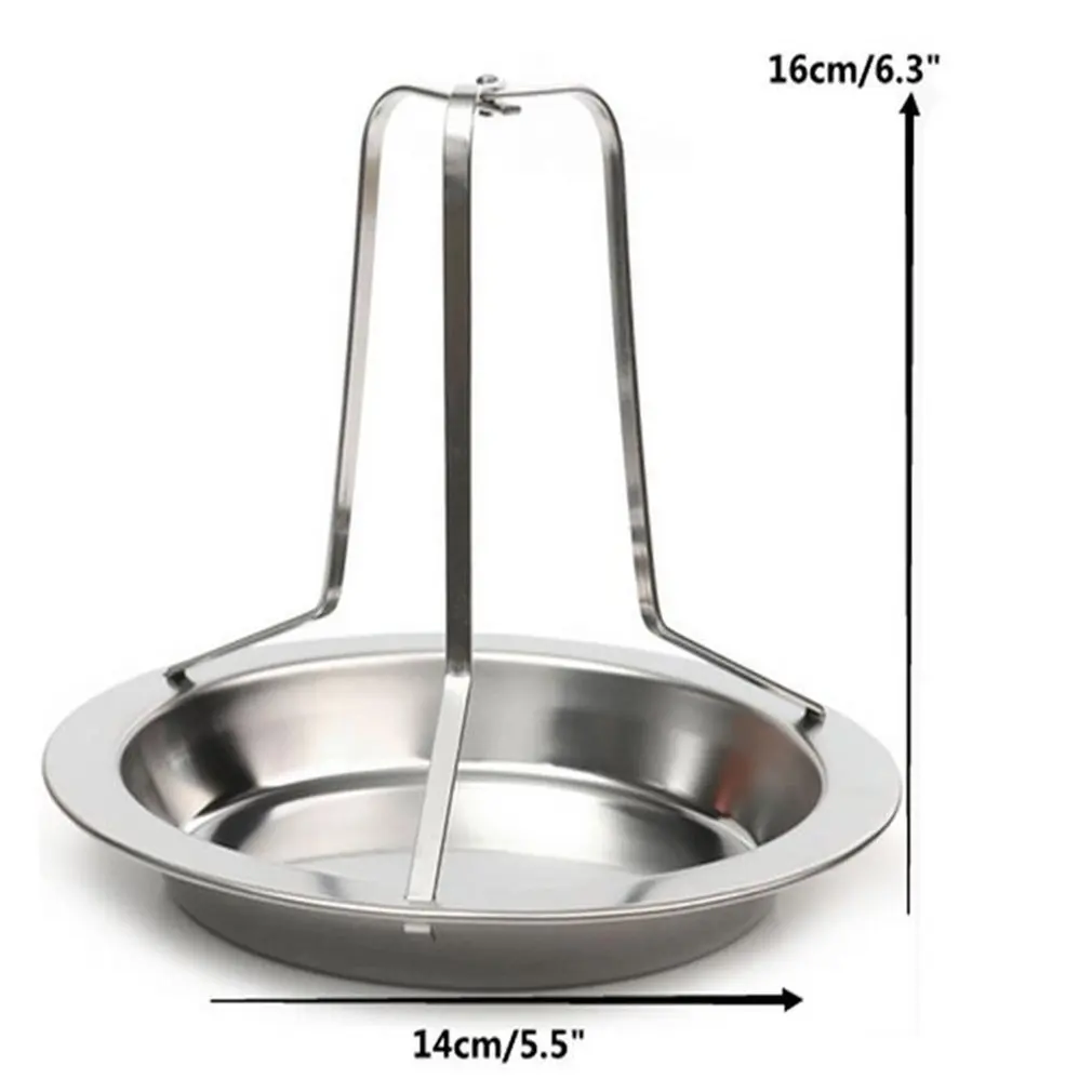 

Steel Beer Can Chicken Turkey Roaster Oven Rotisserie BBQ Grill Rack Stand Holder Tray Turkey Vertical Poultry Roaster Rack