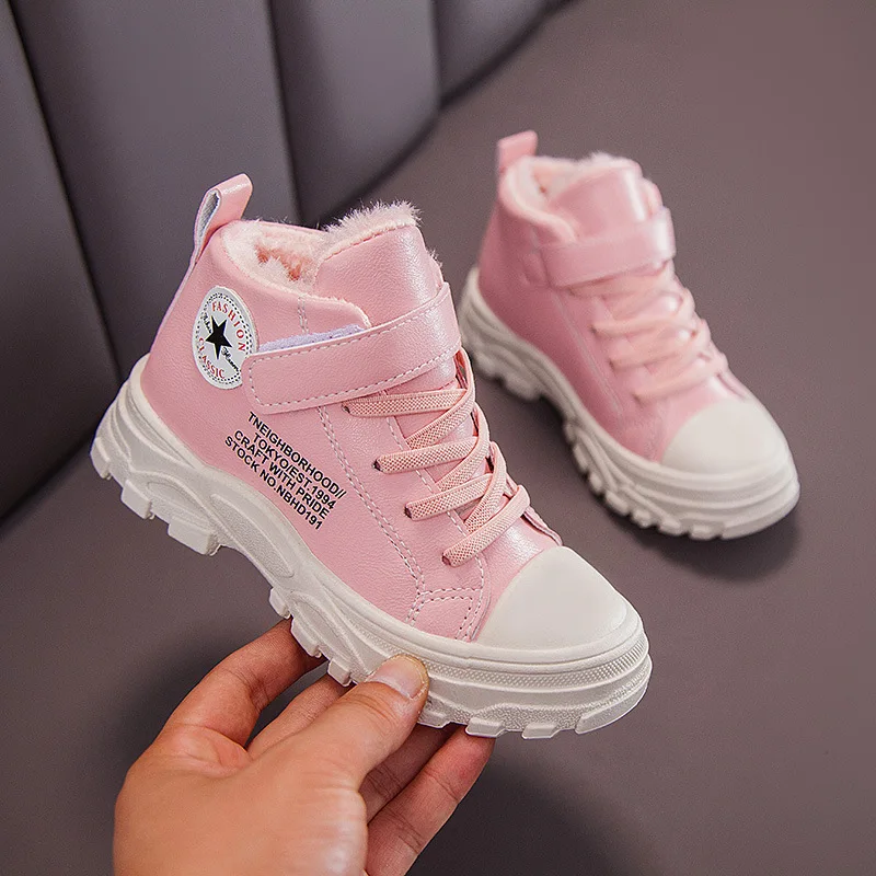 Детские ботинки обувь для малышей маленьких девочек и мальчиков зимние детские