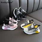 KushyShooНовинка весны 2020 года; Детская обувь; Спортивная обувь для мальчиков; Тканая дышащая сетчатая обувь; Кроссовки для маленьких девочек