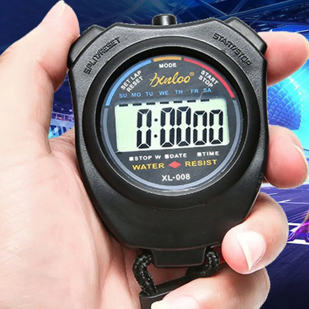 

Electronic Stopwatch Chronograph For Sports Fitness Coach Referee Alarm Water Resistant Multi-function Stopwatch Timer