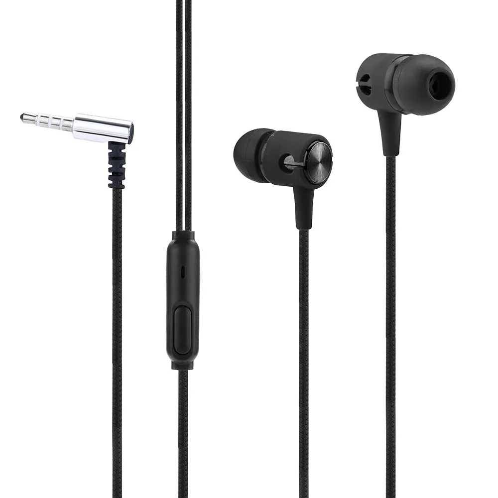 Стереонаушники-вкладыши 3 5 мм гарнитура с микрофоном для сотового телефона ПК