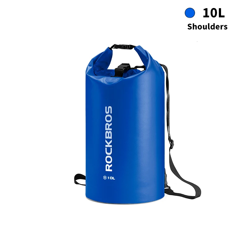 10L ROCKBROS 40л спортивная сумка для плавания водостойкий рюкзак из пвх сумки для женщин и мужчин Спорт на открытом воздухе Пешие прогулки плечо многофункциональный складной Bgas - Цвет: 10L