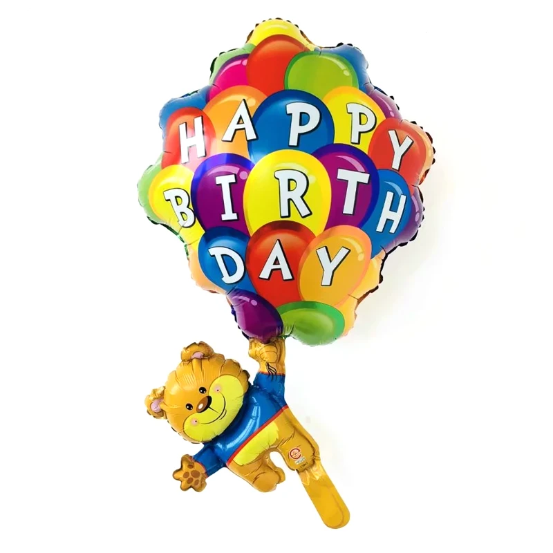 1 шт. Медвежонок парашют воздушный шар из фольги кактус Днем Рождения baby shower День