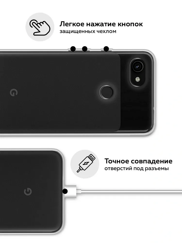 Силиконовый прозрачный чехол для Google Pixel 3a защитный тонкий мягкий чехол-накладка