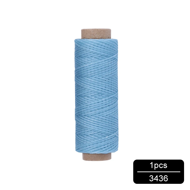 NO.3436 MIUSIE 1 шт. 50 м 150D 1 мм кожаный вощеный шнур для DIY инструмент для рукоделия ручная строчка плоская Вощеная швейная линия - Цвет: NO.3436