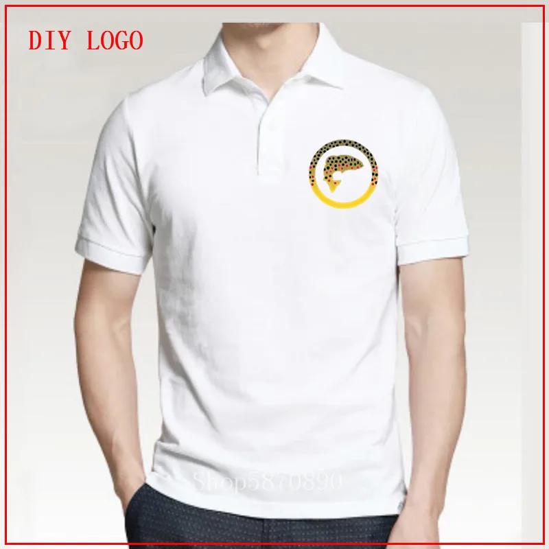 Рубашка поло с изображением коричневой форели Flyfish рубашка мужская манга корта