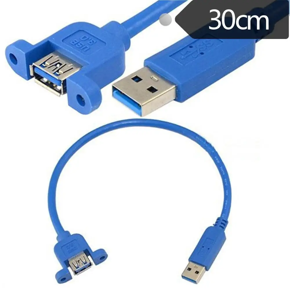 USB 3 0 Удлинительный Кабель кабель для синхронизации данных с разъемом винтовой