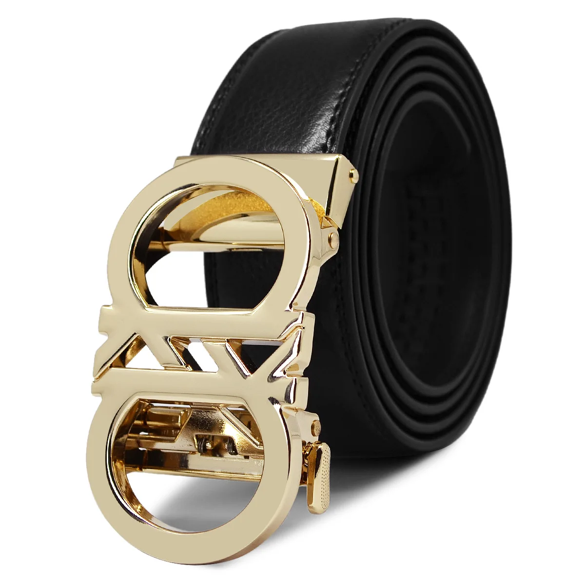New Automatic Buckle Men Belts Fashion Business Belt Famous Brand Luxury Belts for Men Leather