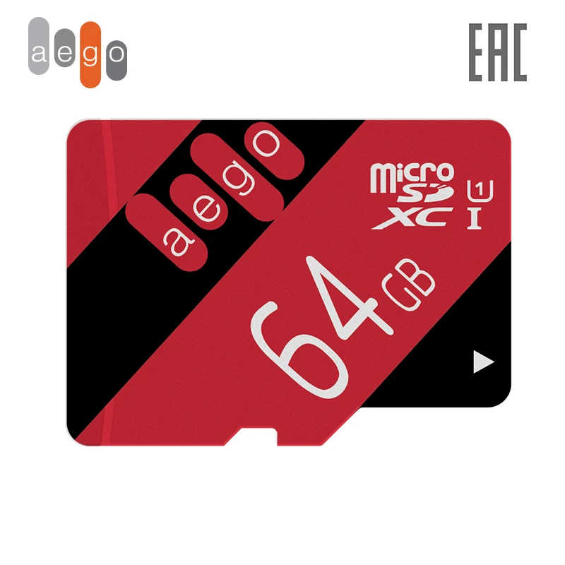 Карта памяти AEGO 64ГБ U1 Class 10 microSDXC (без адаптер)|Карты памяти| |