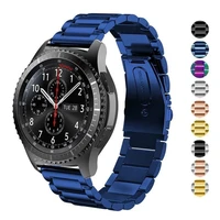 22mm 20mm gear s3 frontier band for samsung galaxy watch 46mm strap solid stainless steel business gear s3 classic bracelet