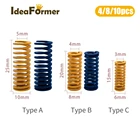 Детали для 3D-принтера, стеклянная платформа, Выравнивающая пружина, высокое качество, экструдер M3 M4 M5, прочная пружина, длина 152025 мм