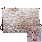 Фон Mehofond с изображением сломанной кирпичной стены, белый, красный фон для детского дня рождения, фотография, Декор, баннер, фотостудия, фотосессия