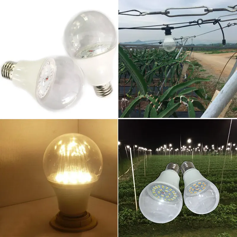 4 ШТ/Лот Новейший IP65 Светильник для роста растений E27 AC85-265V Фитолампа Полный спектр светодиодных ламп для выращивания растений в палатке.