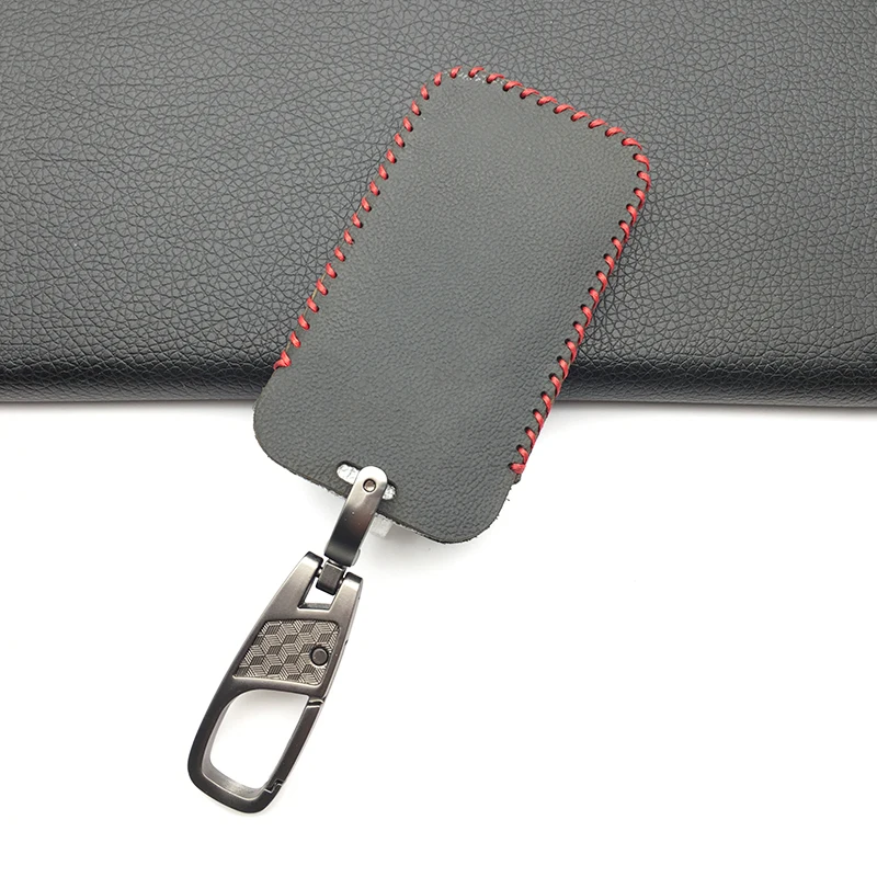 

3 Buttons Remote 100% Genuine Leather Car Key Case Cover Wallet For Renault Megane R.S. Scenic Card Key Smart Key Shell