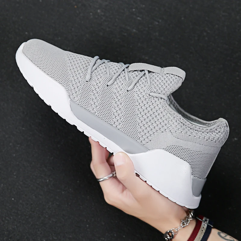 

Popular Pop Tide Men New Spring Breathable Mesh Male Fashion Causal Shoes For Men lace-up Light Weight Shoe Chaussure Homme