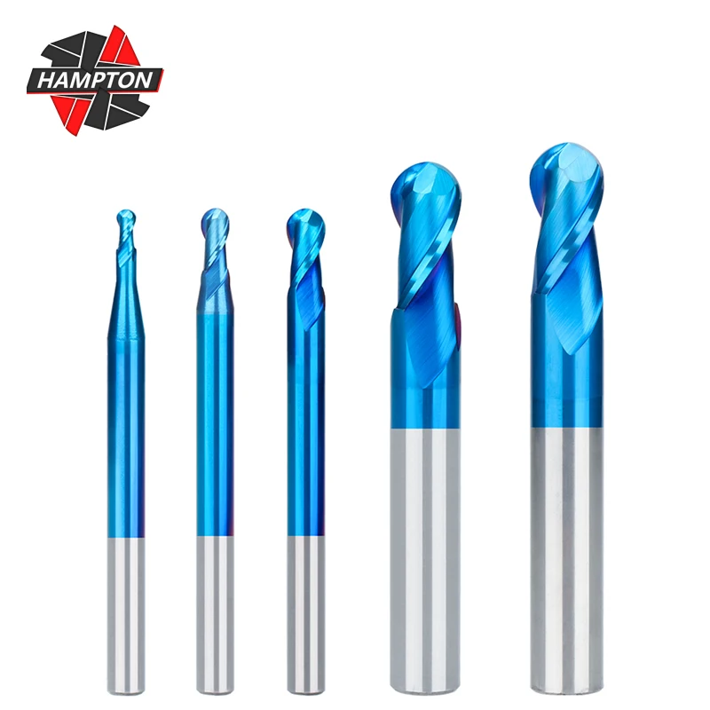 8 шт. Концевая фреза с круглым ножом карбид вольфрама 0 мм 2 зубьями нанофреза