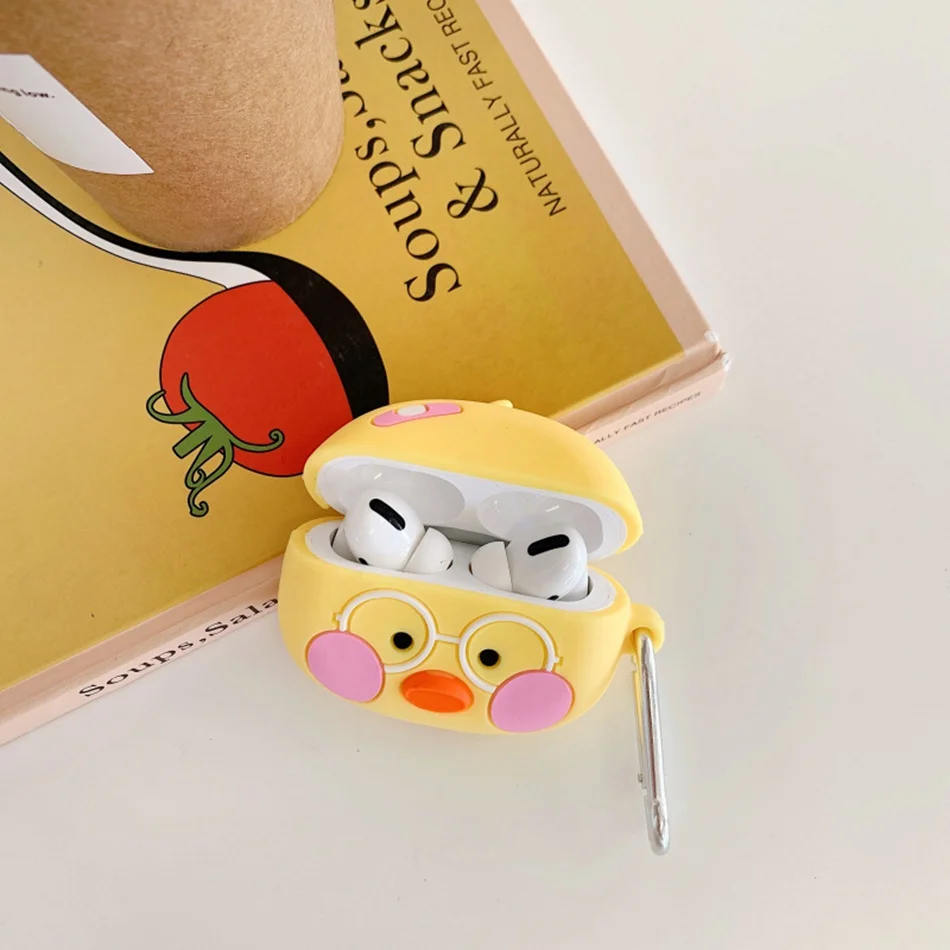 3D чехол для наушников для Airpods Pro Чехол Силиконовый Медведь Кролик поросенок Мультяшные наушники/Earpods чехол для Apple Air pods Pro 3 чехол кошка